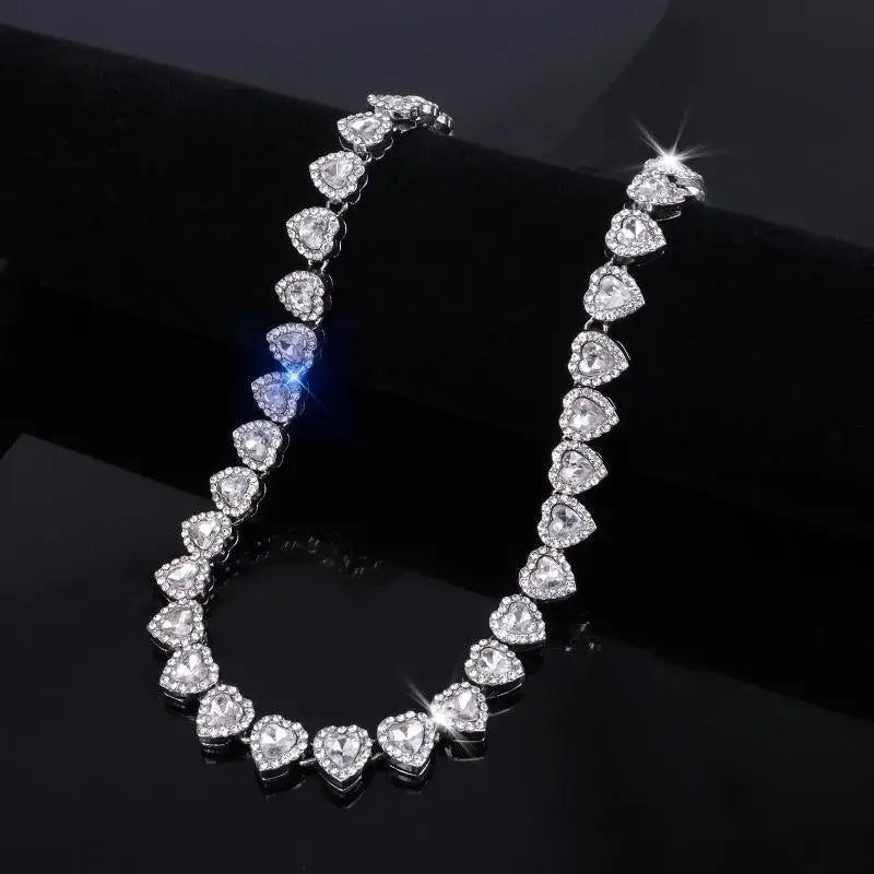 Collar Swarovski Colleccion Ariana Grande - Diamantado Corazones