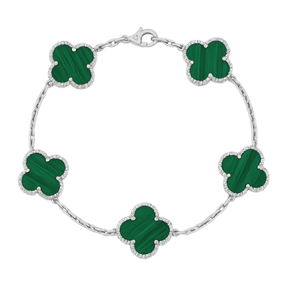 Pulsera Van Cleef Bañada en Oro de 18K + Caja de Regalo