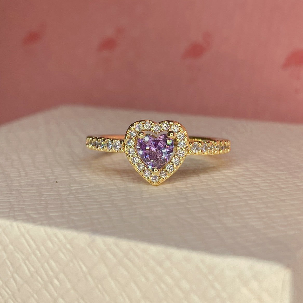Anillo de Promesa 💗 | Baño en Oro Blanco/18k + Caja Gratis ✨