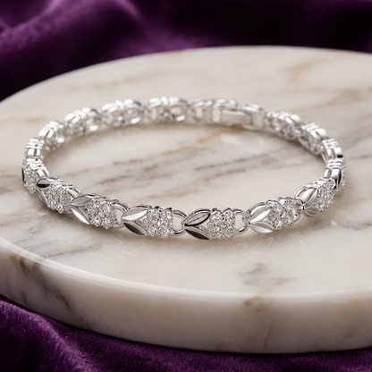 Pulsera Trébol 4 Hojas  💎🩶| Plata Ley 925 + Caja de lujo ✨