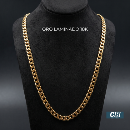 Cadena Cubana - Oro Laminado de 18K 🌟