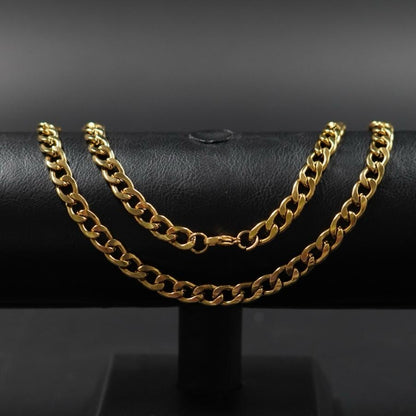 CADENA CUBANA ORO LAMINADO 18K 🌟