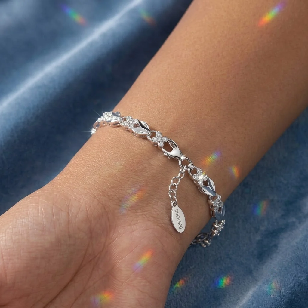 Pulsera Trébol 4 Hojas  💎🩶| Plata Ley 925 + Caja de lujo ✨