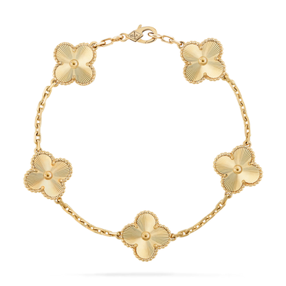 Pulsera Van Cleef Bañada en Oro de 18K + Caja de Regalo